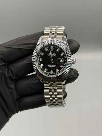 Rolex Silver Chain Date Just
