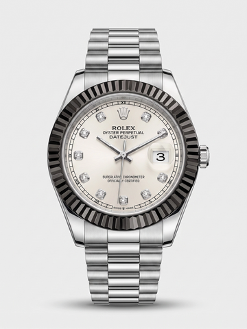 Rolex Datejust AAA Style Watch – Black & Blue Sapphire Bezel